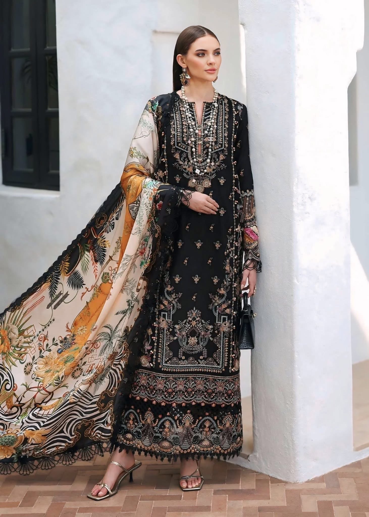 NS-03 I Unstitched 3PC Wool Marina