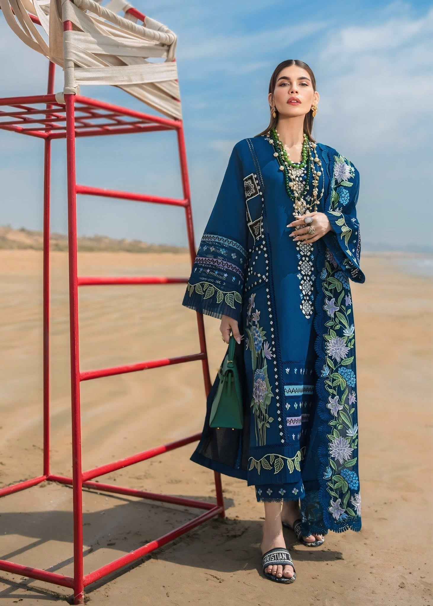 ZER-004 I Unstitched 3PC Wool Marina