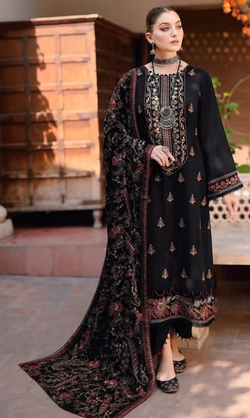 BQ-01 I Unstitched 3PC Wool Marina