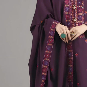 ZER-005 I Unstitched 3PC Wool Marina