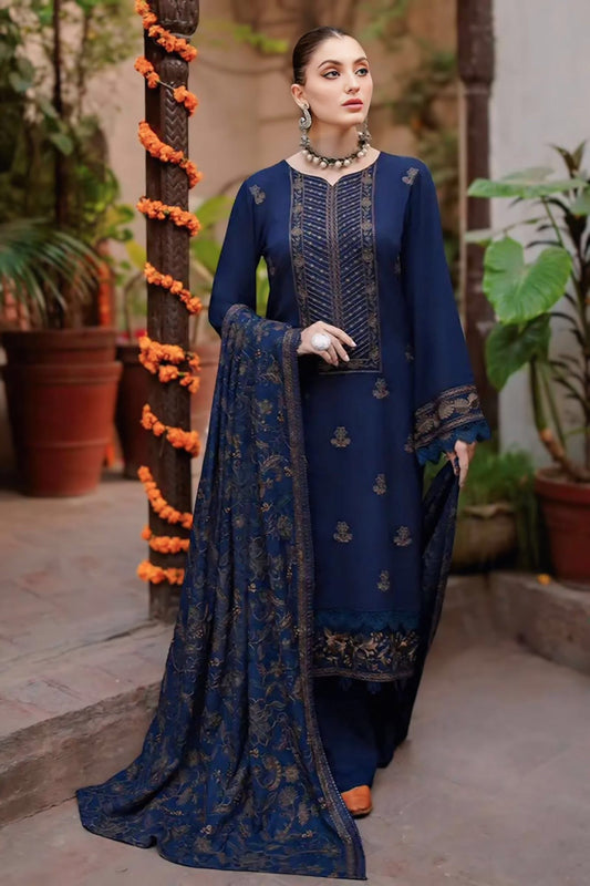 BQ-05I Unstitched 3PC Wool Marina