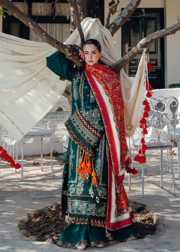 BQ-02 I Unstitched 3PC Wool Marina