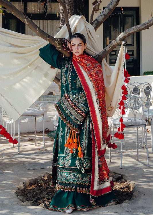 BQ-02 I Unstitched 3PC Wool Marina